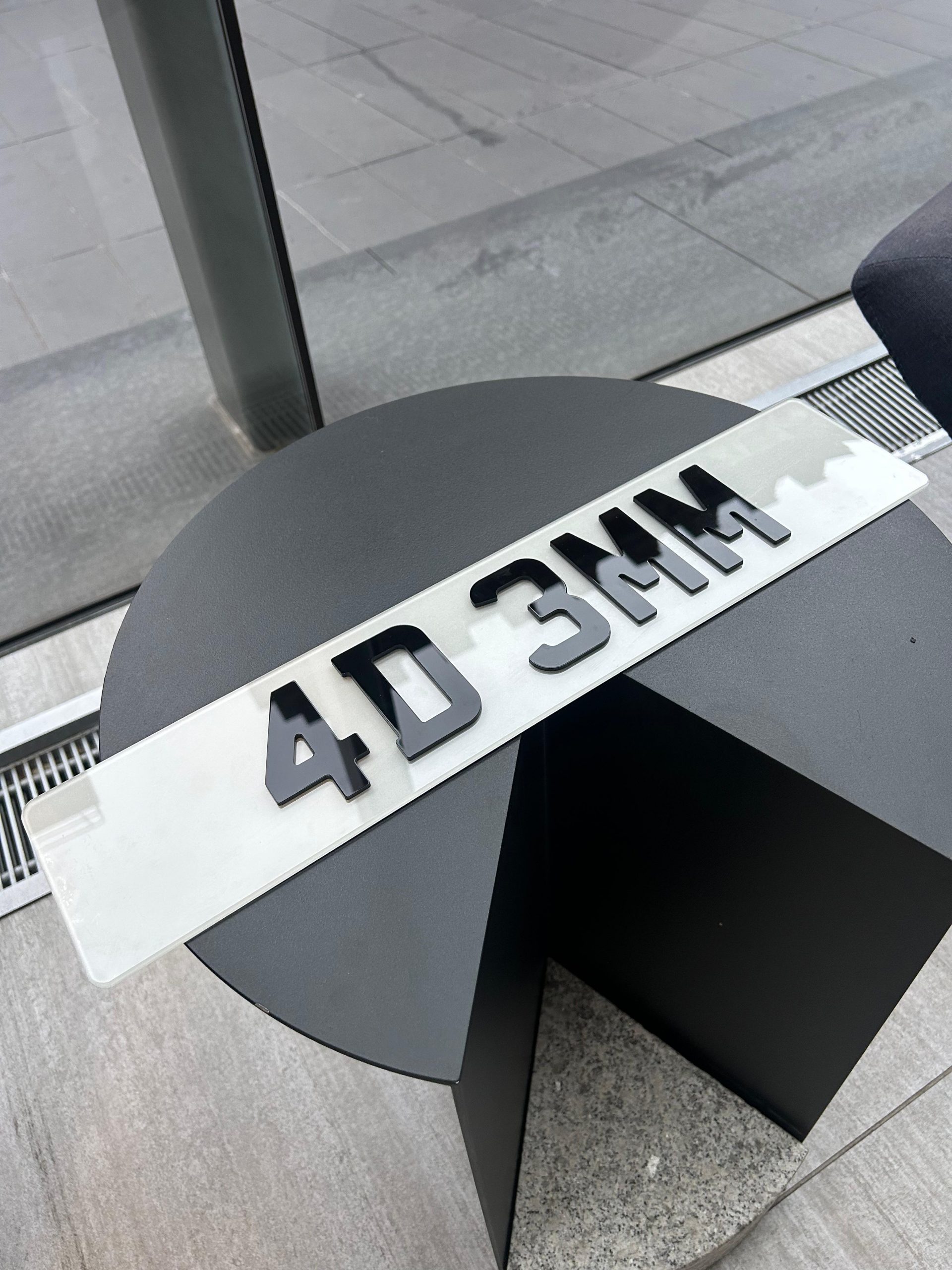 A pair of high-quality 4D number plates.