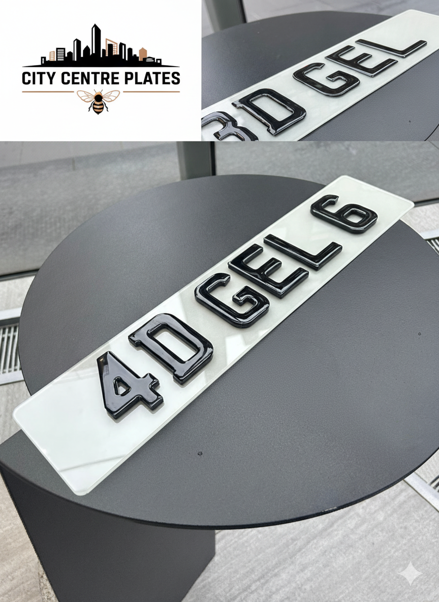 High-quality 4D and 3D gel number plates in Manchester